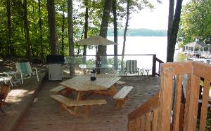 Mid Deck with Gas Grill, Pick Nic Table and lots of furniture