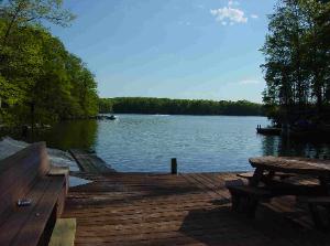 View from Childs Cove looking out to main part of Lake Anna